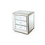 Armoire à miroir à trois tiroirs l 22 po x P 16 po x 26,8 po Flash Silver