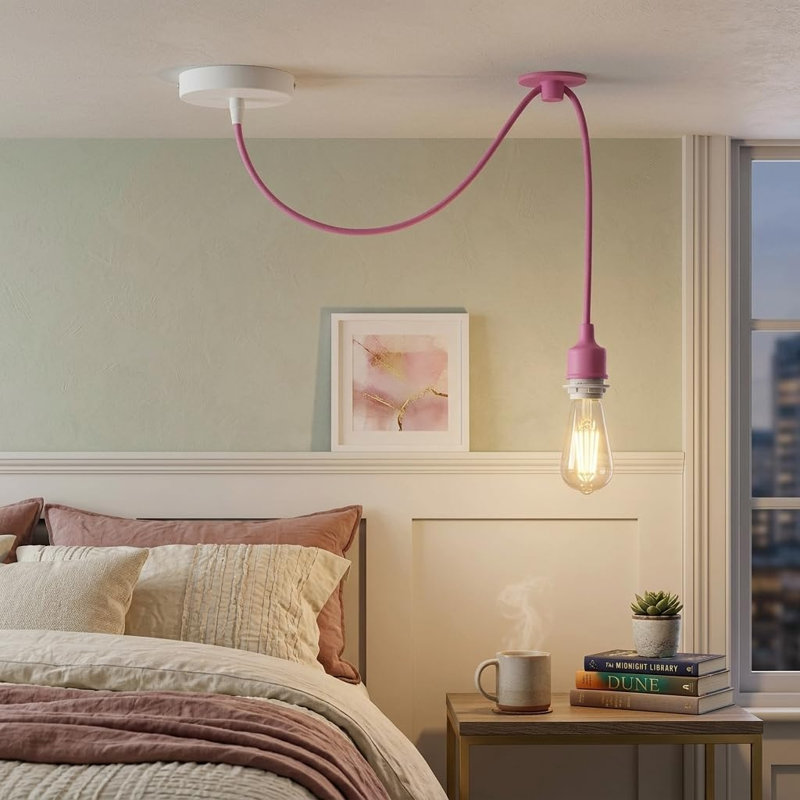 Audis 1 - Light Single Pendant, Yes, Pink