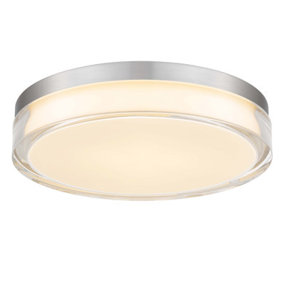 12-inch Chrome Inegrated LED Flush Mount