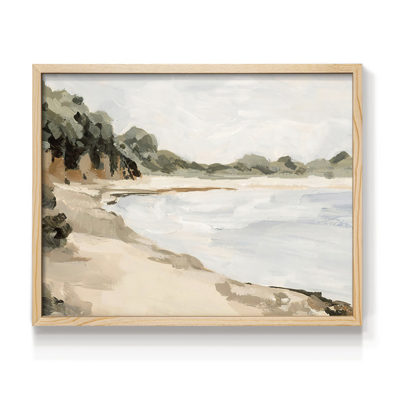 Bluff Bay II - reproduction encadrée - réarmable, H 8 po x l 10 po, Naturel
