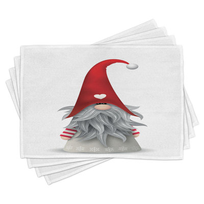 Ensemble de 8 napperons East Urban Home Gnome