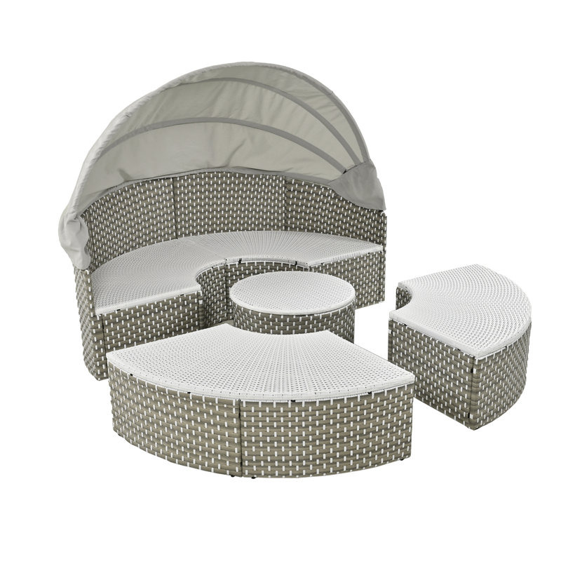  Largeur de 66,5 po avec coussins (gris), Brun, Gris clair