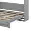 Lit escamotable double avec tablettes, garde-robe et lumières DEL-1860228962-1860228963
