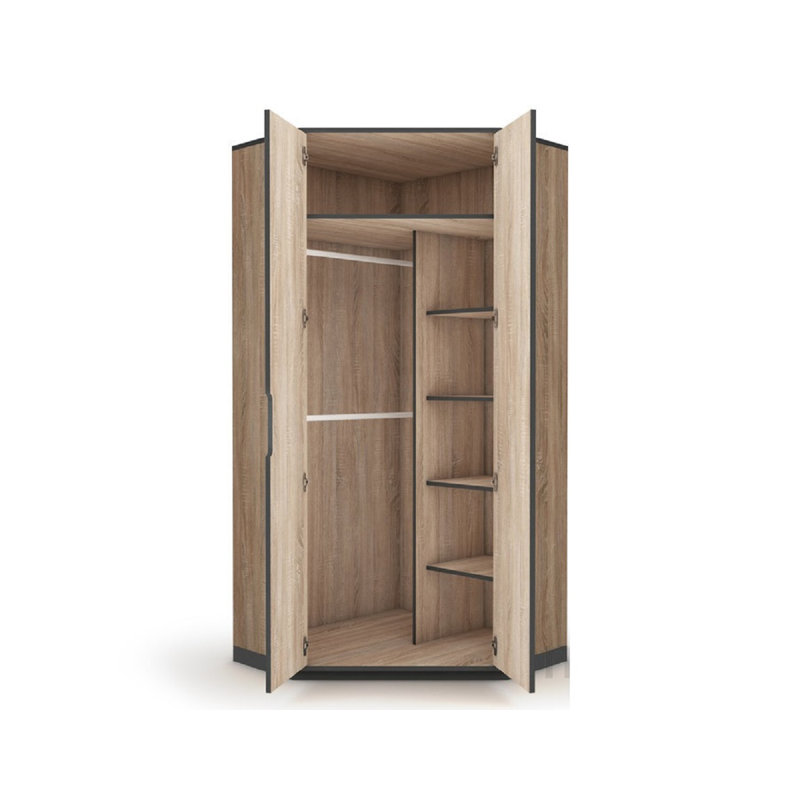 Okabena 2 Door Manufactured Wood Wardrobe