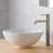 Ceramic Circular Vessel Bathroom Sink with Faucet-3955078