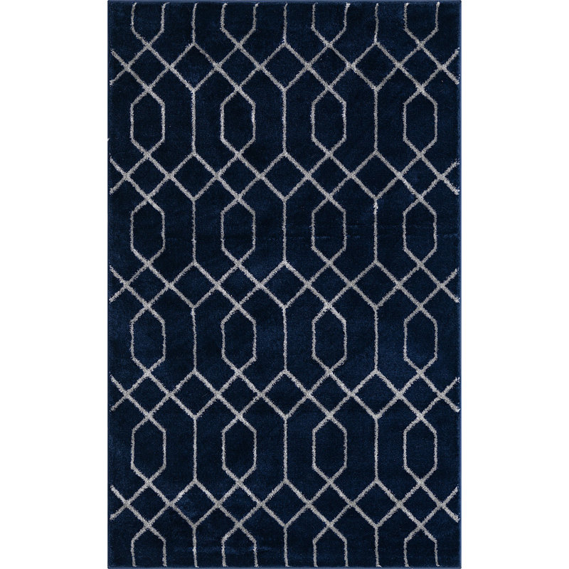 Geometric Indoor Rug, Rectangle 3'3" x 5'3"
