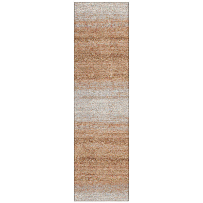 Nira Orange Washable Indoor-Outdoor Rug - , 2'3" x 7'6"