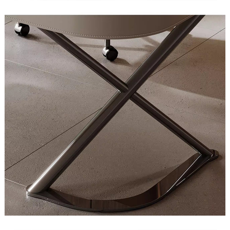 Bureau naturel en pierre naturelle ultra-cristalline avec une touche luxueuse, H 29,53 po x l 62,99 po x P 27,56 po