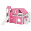 Lit mezzanine double avec tour et tente-114344374