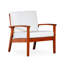 Fauteuil en eucalyptus profond avec vernis à l'huile naturelle et coussins bourgogne attrayants-1710915587-1710915591