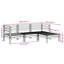 Liesl 190.5cm Wide Wood Patio Sofa-273084306