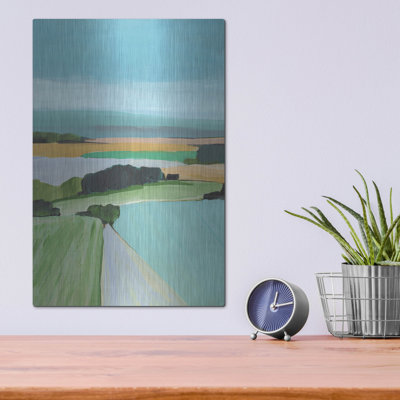  «Bright Coloured campagne 3» par Annie Warren, art mural en métal