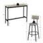 Ensemble de table de bar avec 2 tabourets de bar. Siège en polyuréthane souple avec dossier.-326251432-326251433