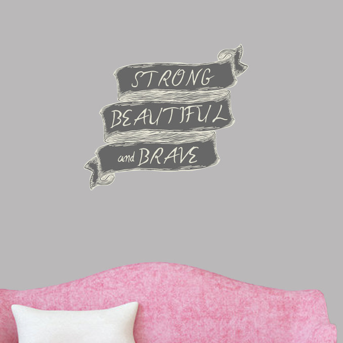 Text & Numbers Wall Decal, 16" H x 18" W
