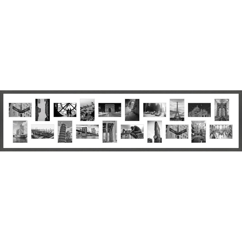 Kyd Wood Picture Frame with Mat, White