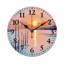 Horloge murale 12 po x 12 po Pastel Sunset Seascape