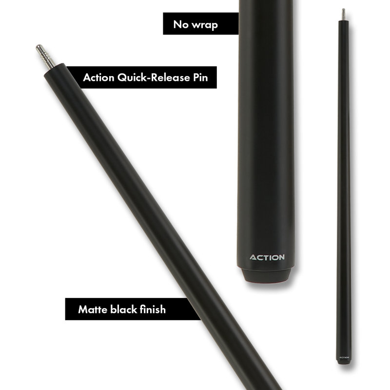 59" Black Wood Masse Pool Cue for Amateur and League Players