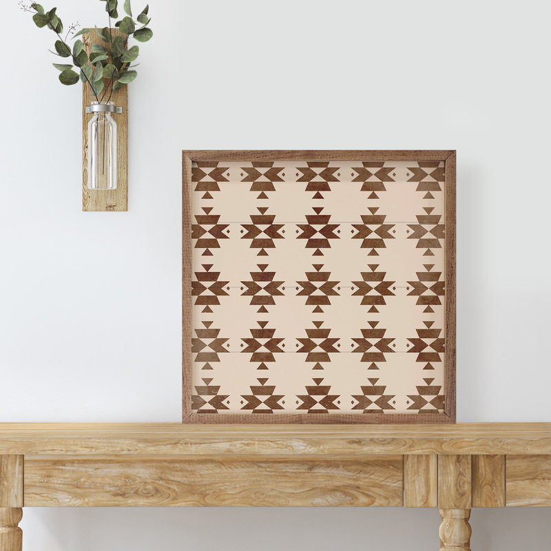 Pattern Brown Western, 12" W x 12" H