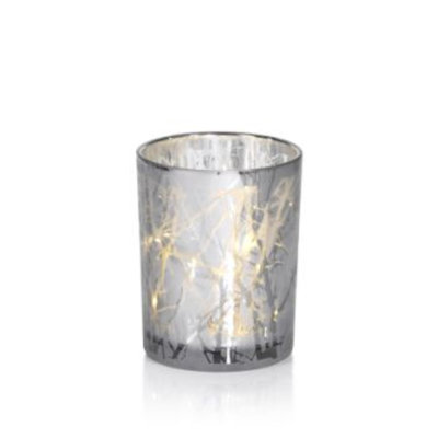 Glass Tabletop Hurricane with Candle Included