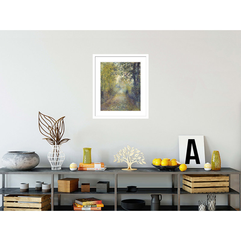 «In the Woods» par Pierre-Auguste Renoir, impression giclée encadrée, H 27,23 po x l 23,5 po