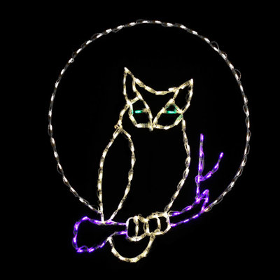 Hibou sur une branche d'Halloween