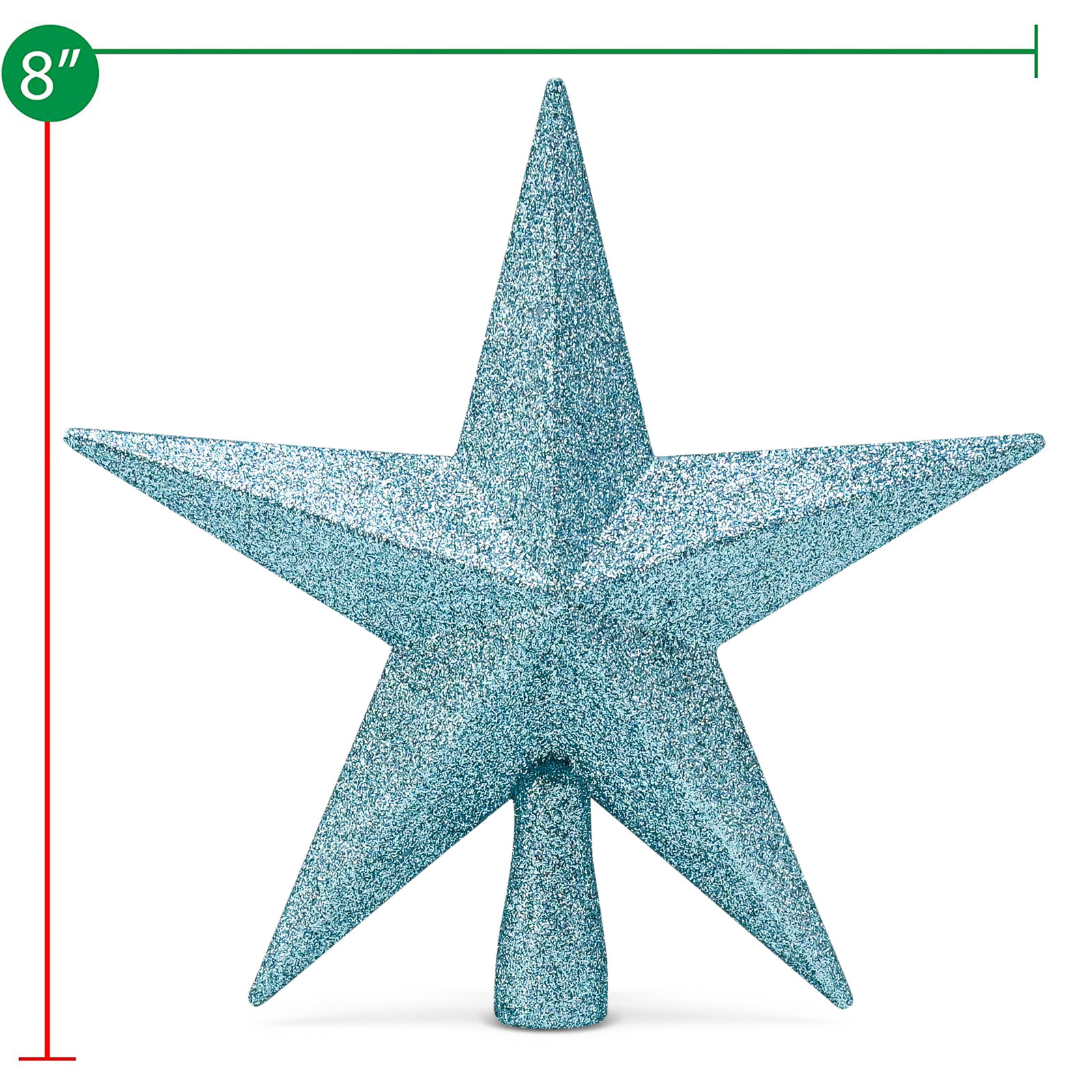 The Holiday Aisle® 2" Tree Topper, Blue
