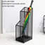 Umbrella Stand for Hallway Entryway, Metal Holder with Drip Tray&Cane Rack