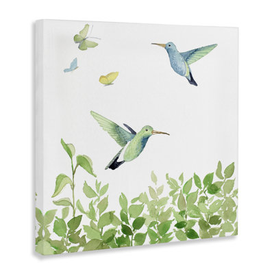 «Spring Hummingbirds», art mural sur toile par Lanie Loreth