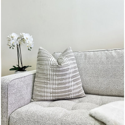 Housse de coussin géométrique en velours
