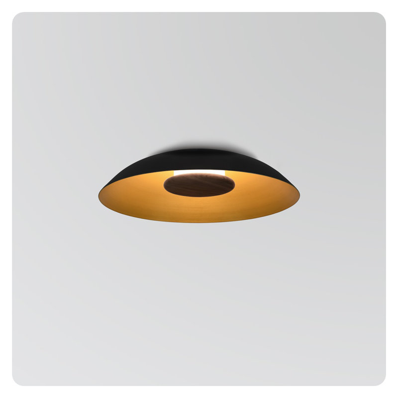 Volo 24" LED Flush Mount, Noir, 2700K