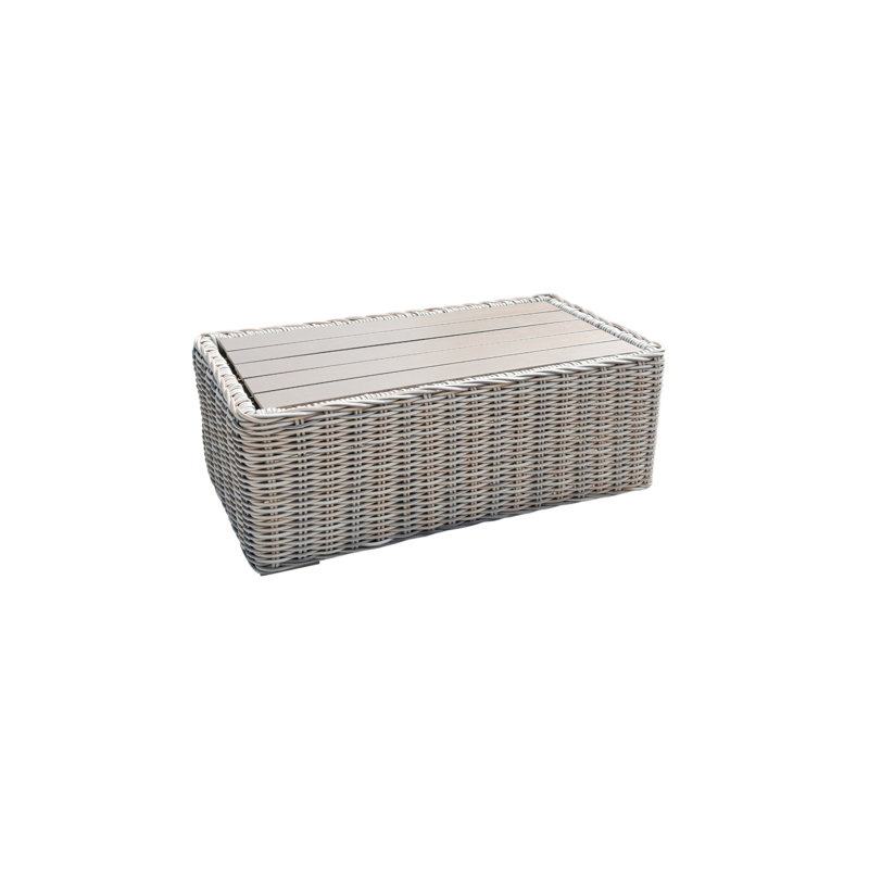 Sommer Wicker 6 - Person Patio Conversation Set with Cushions, White