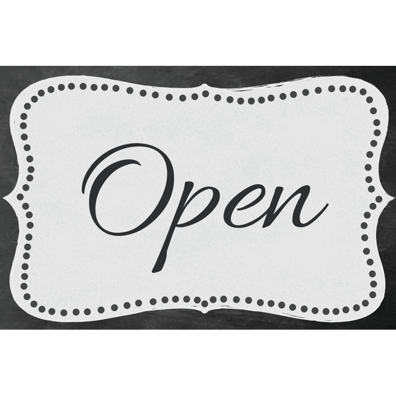 2 Sided Metal Sign Kit Open/Close