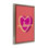 Cadre Love Love au néon sur cœur, design par Pooja Dave
