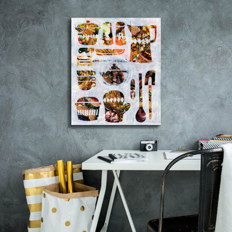 "Epic Graffiti" Kitchen Collection "par Artpoptart, art mural sur toile, H 24 po x l 20 po x P 0,75 po