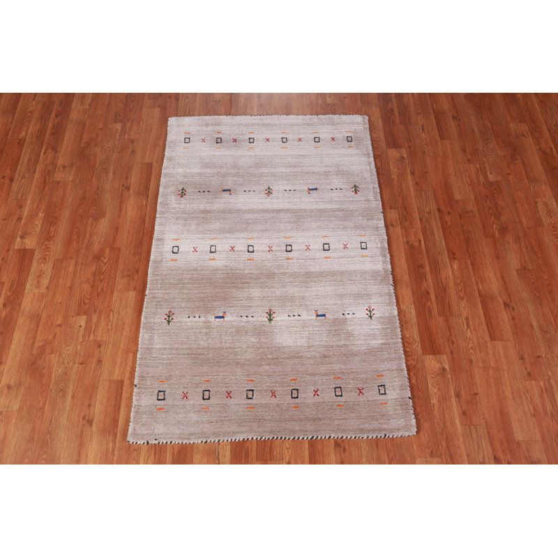 Handmade Gabbeh Indian Accent Rug 3x5