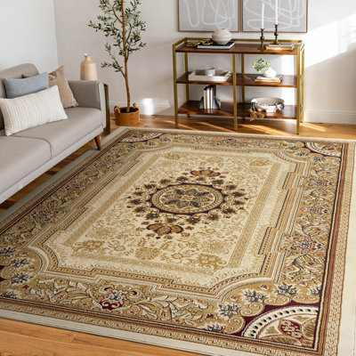 Tapis oriental ivoire / beige Clarence