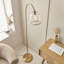 152cm Brushed Arched Floor Lamp