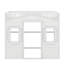 Lit mezzanine simple avec échelle-886204503