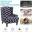 Housse de canapé pour tabouret 2 pièces à imprimé tigre - Housses pour fauteuil à oreilles, détachables et lavables-1676284459
