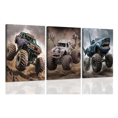 3 Piece Wrapped Canvas Wall Art