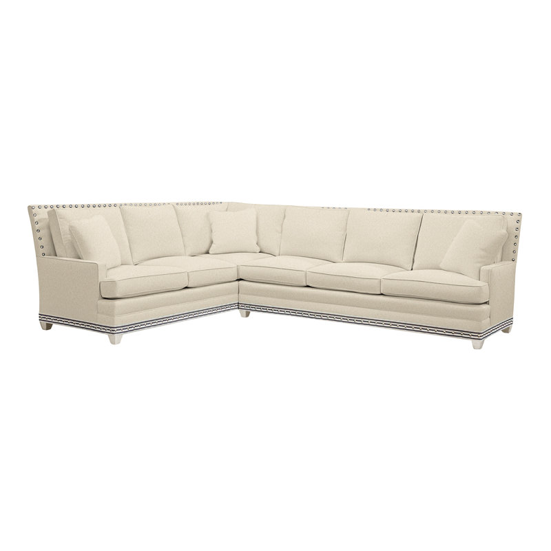 American Bungalow 2-Piece Riverside L- Sectional, Kimoni Natural, Wrenn, No