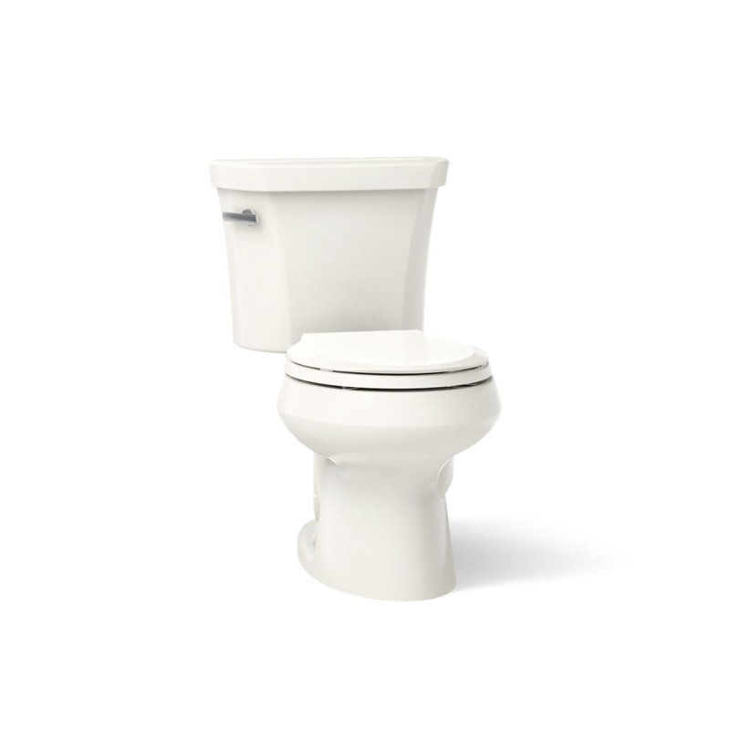 Toilette à devant arrondi deux pièces Wellworth, 1,6 GPP, Biscuit