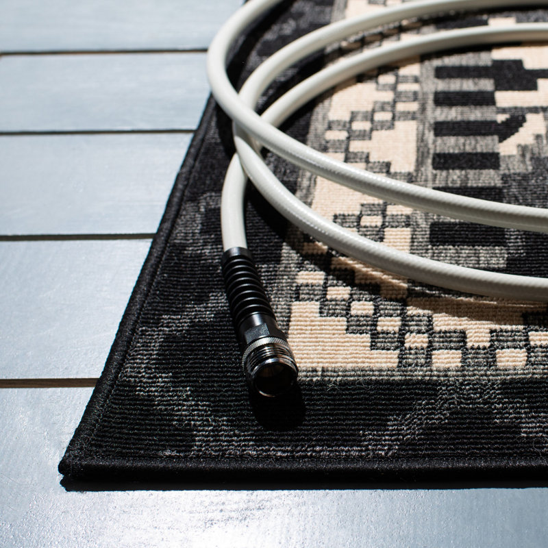 Tapis d'intérieur / extérieur Northpoint Veranda Performance Southwestern, Carré 3 pi