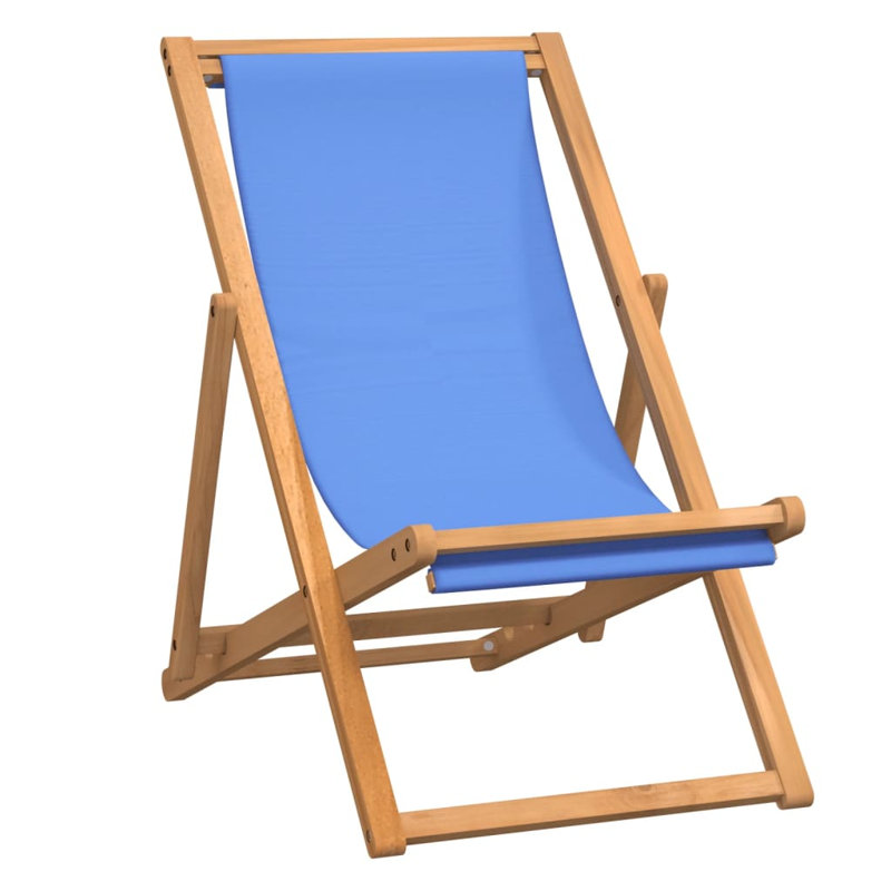 Kingston Deck Chair Teak 56x105x96 cm, Blue