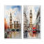 Big Benlondon Skylines I - London Skyline, ensemble de 2 impressions sur toile-102576147-102576146