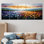 Paysage abstrait 4 saisons, paysage abstrait, art mural moderne sur toile