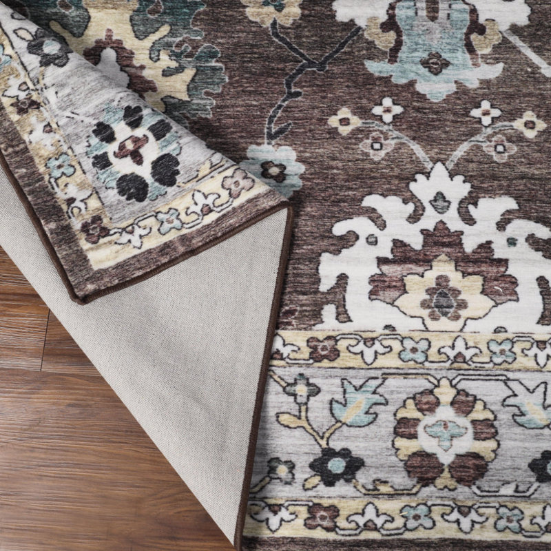 Tapis d'intérieur 100% floral Flara, Rectangle 12 pi x 15 pi