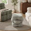 Repose-pieds rembourré moelleux en chenille Alex-132146224