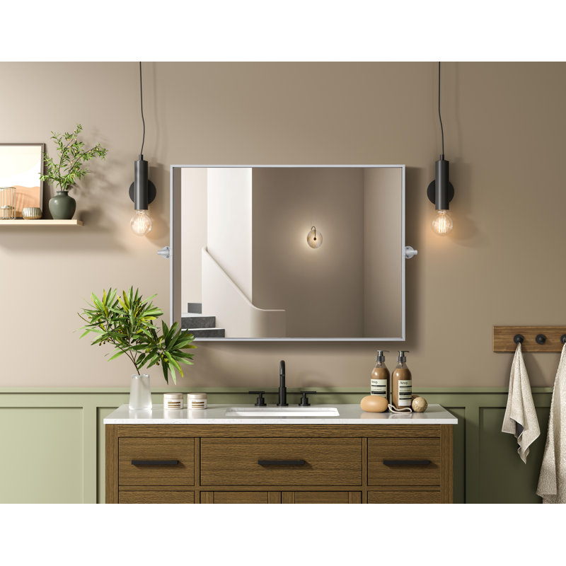 Miroir Amoura, Argent, 36 po x 27 po