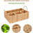 Wicker Divided Storage Basket Woven Natural Basket Hyacinth For Organizing Bathroom Kitchen Shelves Office Supplies Organization Everyday Wicker Storage Baskets 4 Section Rectangular Tray